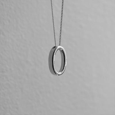 [Silver925] Oval Necklace (6885329)
