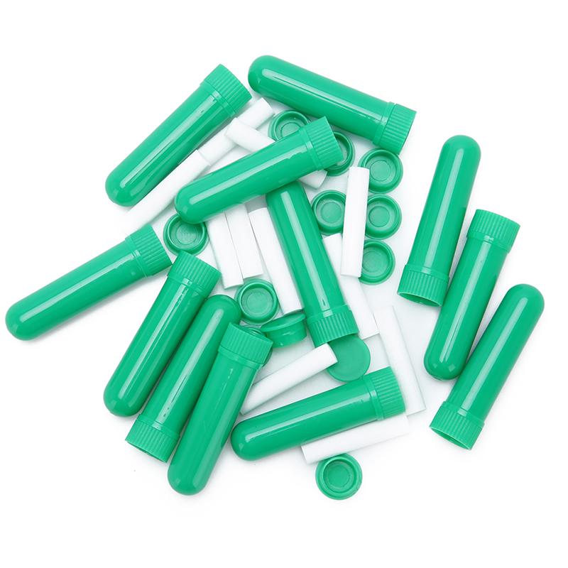 12Pcs Essential Oil Blank Nasal Inhaler Tubes Muti Color Blank Nasal Containers