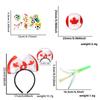 World Football Match Cheer Set, Multi-Country Flag Headband & Badge, Fans Cheering Accessories