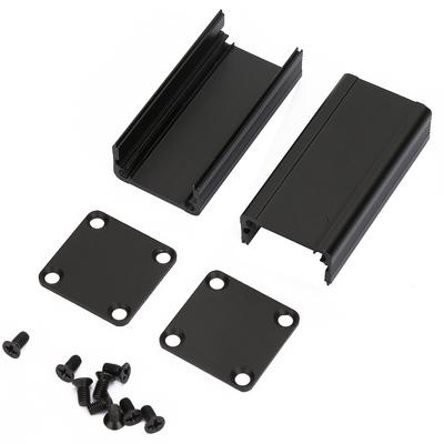 Aluminum Enclosure PCB Instrument Shell Electronic Cooling Box Black 25*25*50mm