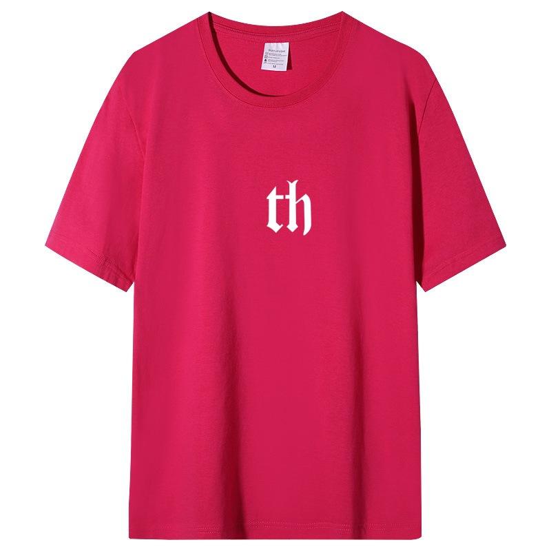 2025 Short-sleeved T-shirt Men And Women Letters Printed Simple Body Shirt Loose Basic Models Versatile Couple Casual Tops