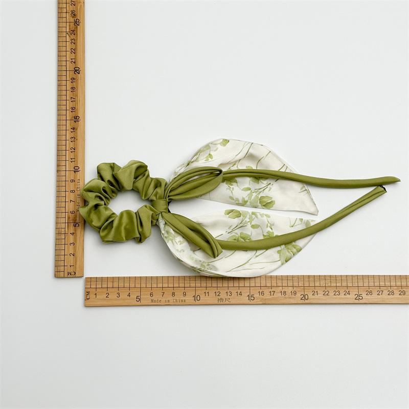 28cm Purple Green Black Butterfly Bow Colth Ponytail Fashion Hair Ties Women Girls Elastic Hair Bands Headwear Hair Accessories