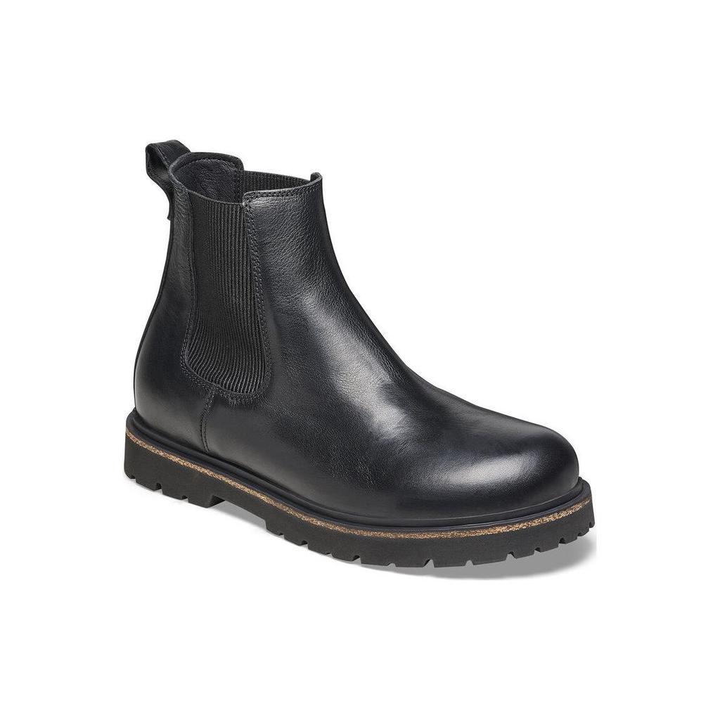 Birkenstock Leather British Style Vintage Versatile Ankle Chelsea Boots Men boots Black 1025764