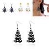 Halloween Ghost Charm Earrings With Cartoon Motif In Acrylic For Female Fashion Accessory