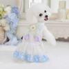 Thin Mesh Cat Strap Puff Skirt Lightweight Pet Sleeveless Dress Puppy Summer Clothing  Outdoor