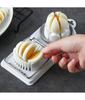 Multifunctional PP Base Egg Cutter 2-in-1 Stainless Steel Wire Pull Egg Cutter for Hanging High-quality Kitchen Accessory Tools