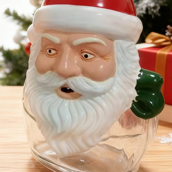 Santa Whiskey Decanter Funny Christmas Wine Decanter Holiday Gifts for Father Husband Boyfriend Brother