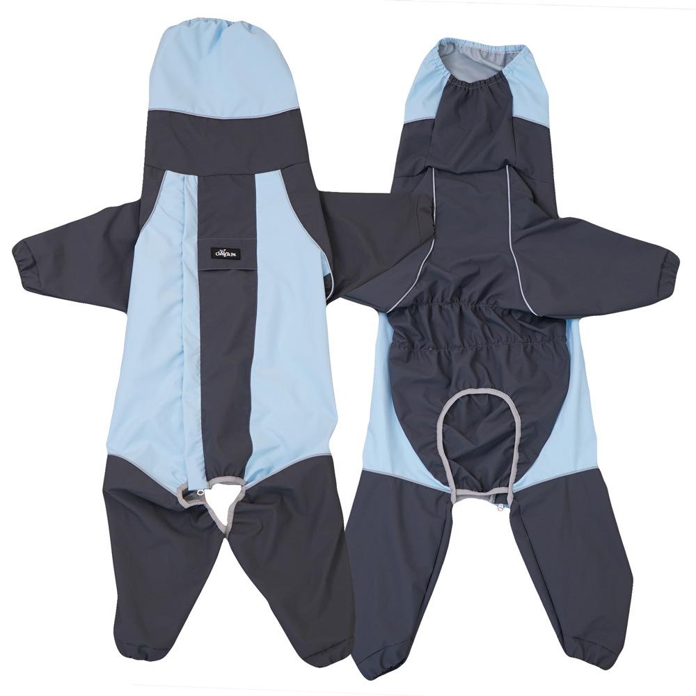 Dog Raincoat Full-Body Four-Legged Hooded Waterproof Rainwear for Golden Retrievers Labradors and Medium Large Dogs