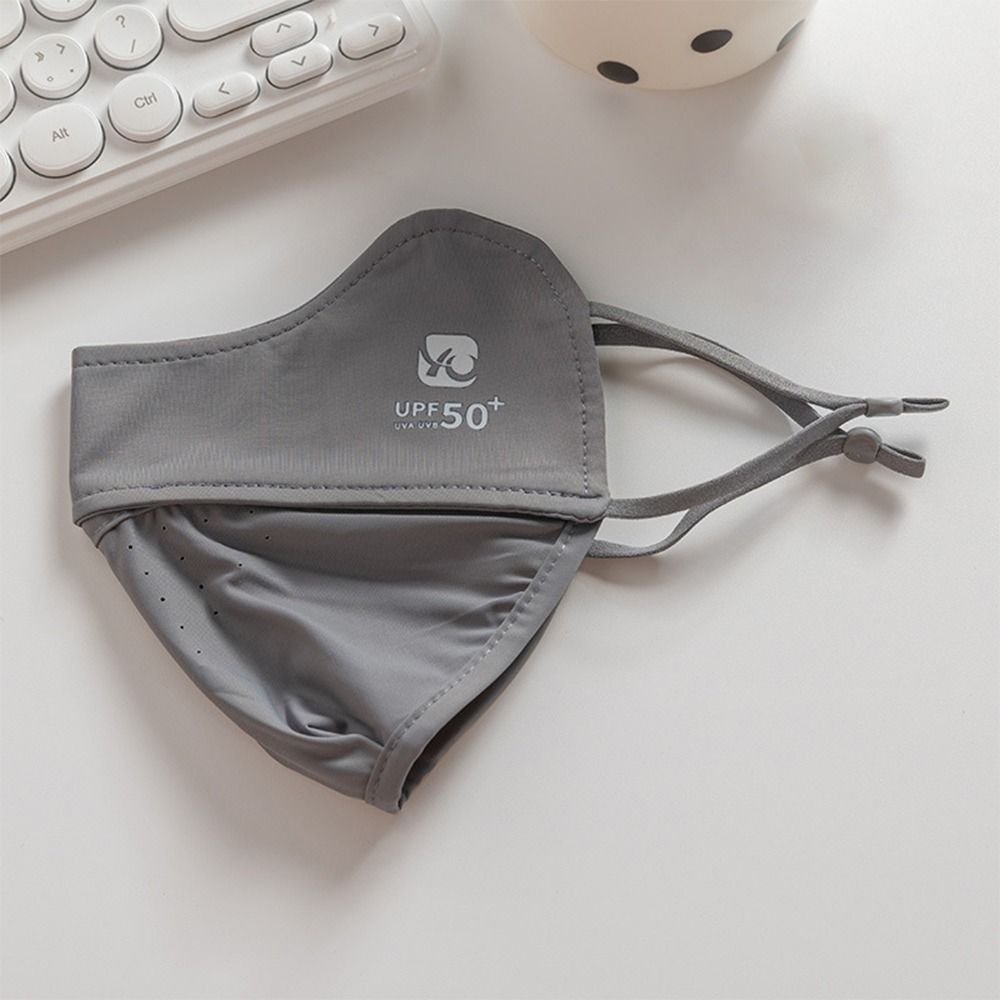 1Pcs Ice Silk Face Mask Anti-UV Summer Sunscreen Mask Durable Face Shield
