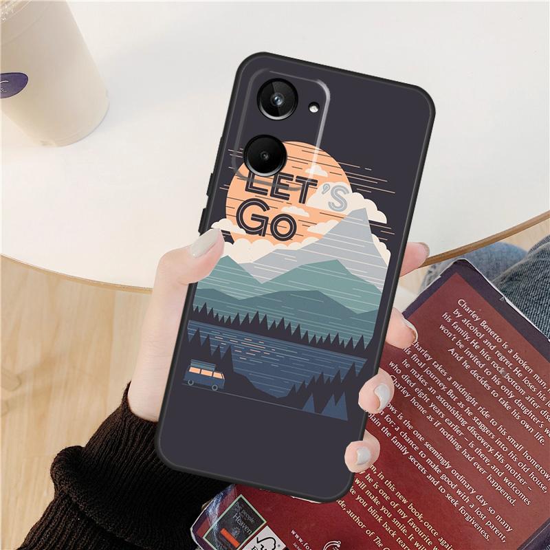 

World Map Travel Case For Realme GT 7 Pro GT 6T 6 5 C55 C53 C51 C21Y C25S C61 C67 C75 10 11 12 13 14 Pro Plus Realme C55