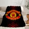 Koc przenośny/Miękki koc pościelowy z herbem Manchester United Odpowiedni do podróży, na kemping, do salonów, biur, na sofy Prezenty dla fanów