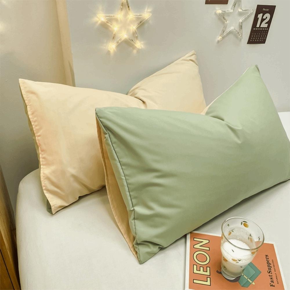 New Cotton Brushed Pillowcases Cozy Super Soft Pillow Covers Wrinkle Resistant Fade Resistant Plain Pillowcase