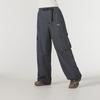 Puma Lace-Up Breathable Solid Color Loose Multi-Pocket Cargo Pants Women Pants Gray 629735-69