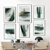 Green Marble Texture Arabic Calligraphy Posters And Prints Islamic Wall Art Canvas Painting  For Living Room Decorative Pictures