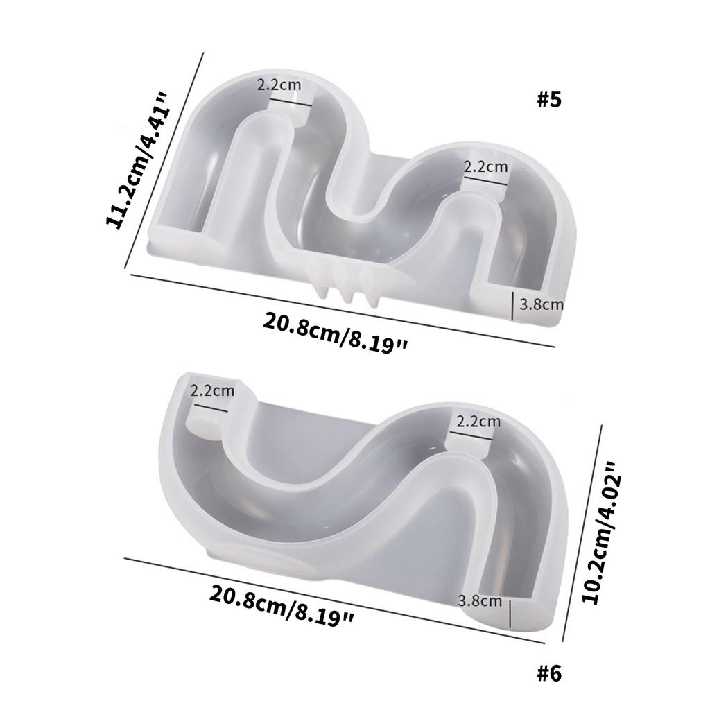 U-shaped Silicone Candle Holder Mold for DIY Home Decorations Arch Shaped Candlestick Mould Reusable Resin Casting Mold
