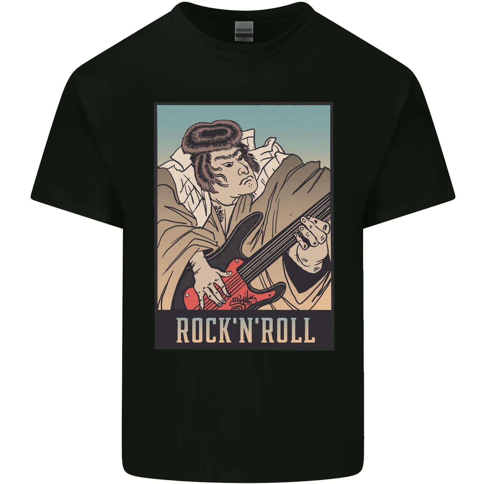 A Sumo Wrestler Playing the Electric Guitar Kids T-Shirt Childrens 3XL