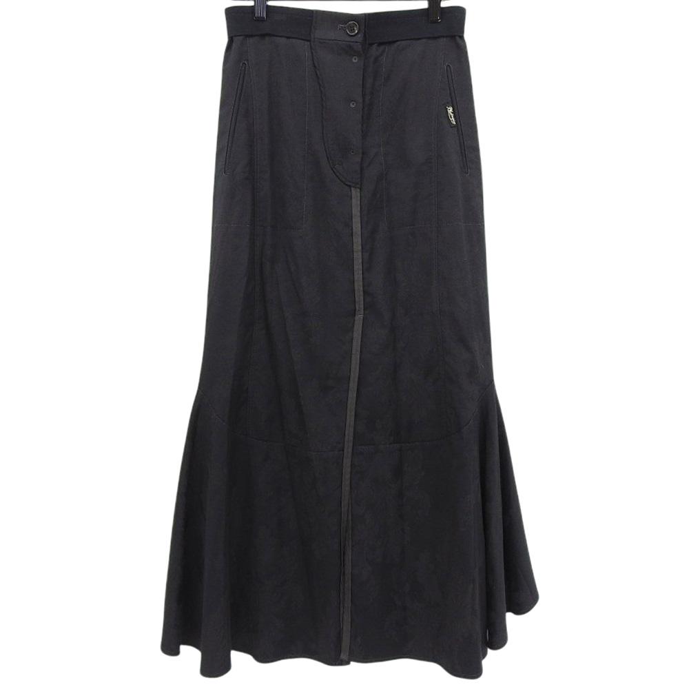 PHOTOCOPIEU Excellent Condition All-over Print Mermaid Slit Skirt, Women's, Black, Size 36, 233JLE Skirt 36 blackUsed