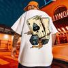 Funny Poker Printing T Shirt for Men Fashion Simplicity Harajuku Short Sleeve Loose T-Shirts Summer  Sports Tops
