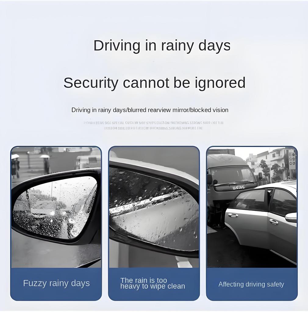A Pair Car Rearview Mirror Rain Eyebrow Carbon Fiber Pattern Rain Shield Sun Shade Vision Protector for Auto Mirror Accessories