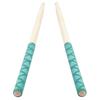 1 Pair Drumstick Cover Frosted Surface Strong Heat Shrinkage Anti-scratch Non-slip X-Texture Pattern Handle Drumsticks Protectors for Performance