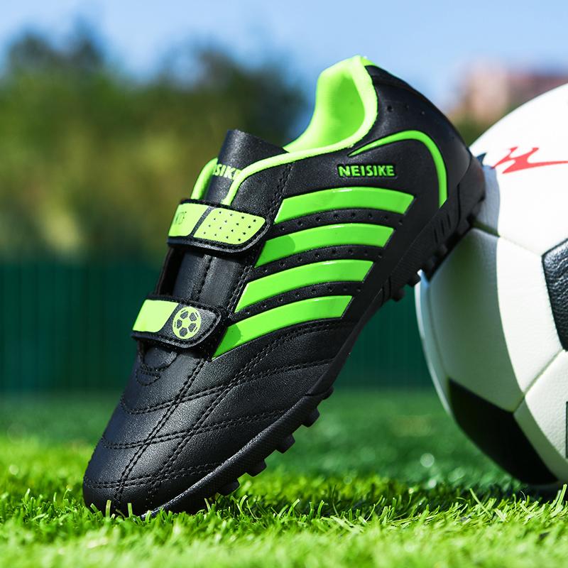 28-38 Απορρόφηση κραδασμών, αντιολισθητικά, ανθεκτικά στη φθορά Velcro κοντό καρφί για υπαίθρια παπούτσια ποδοσφαίρου Παιδικά παπούτσια προπόνησης