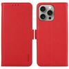 ABEEL For iPhone 14 Pro Max Case PU Leather Litchi Texture RFID Blocking Card Holder Phone Cover