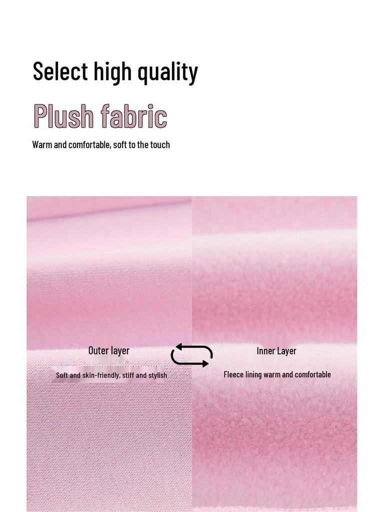 Teenie Weenie Kids Girls' Fleece-Lined Wide-Leg Casual Pants