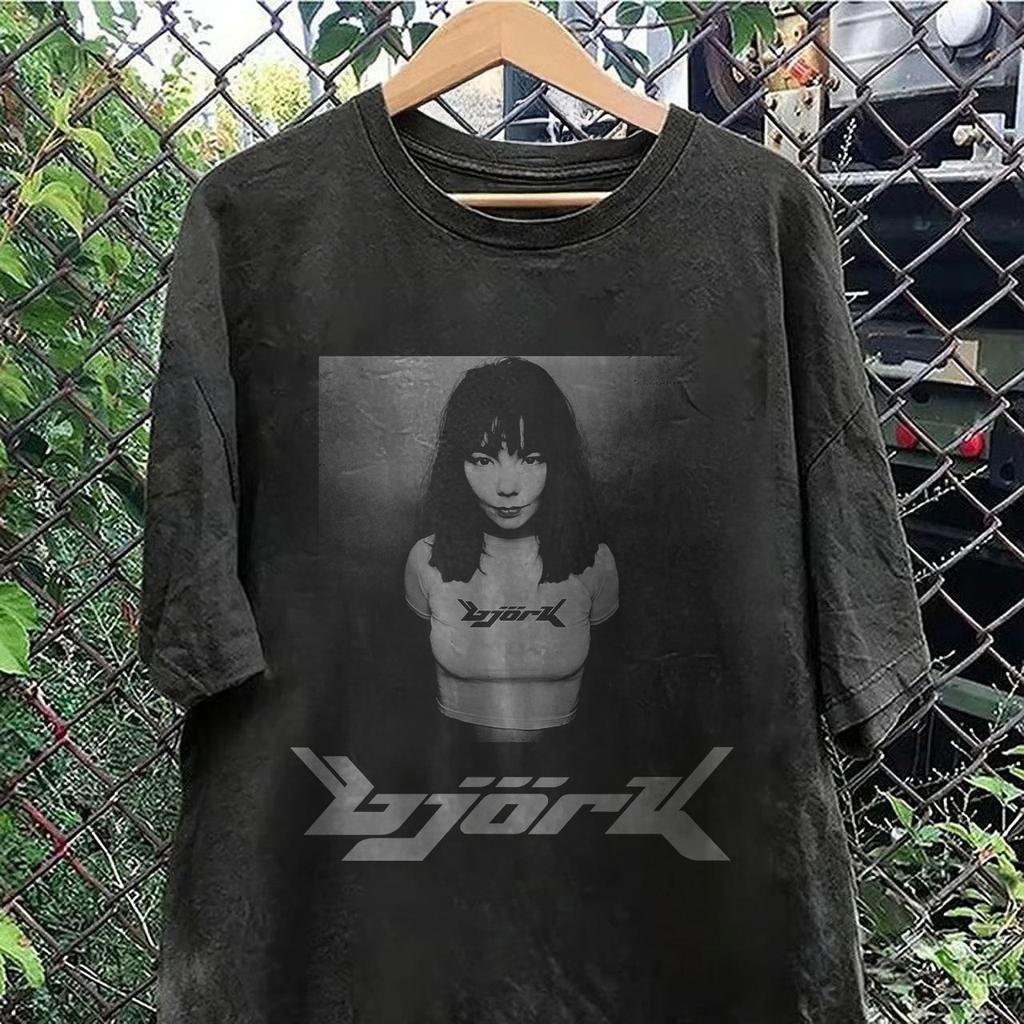Bjork Debut T-Shirt Retro Vintage Album Graphic Tee Unisex Men Women