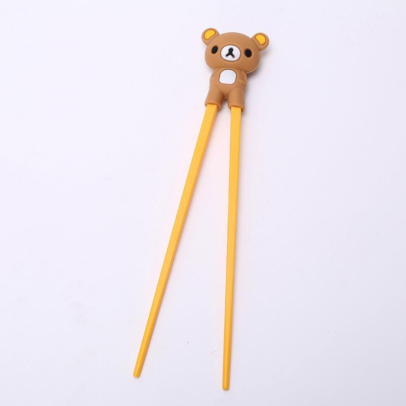 1pc Cute Bear Training Chopsticks for Kids Aids Sushi Sticks Children Chopsticks for Children Learner Helper Kids Favors KZ007