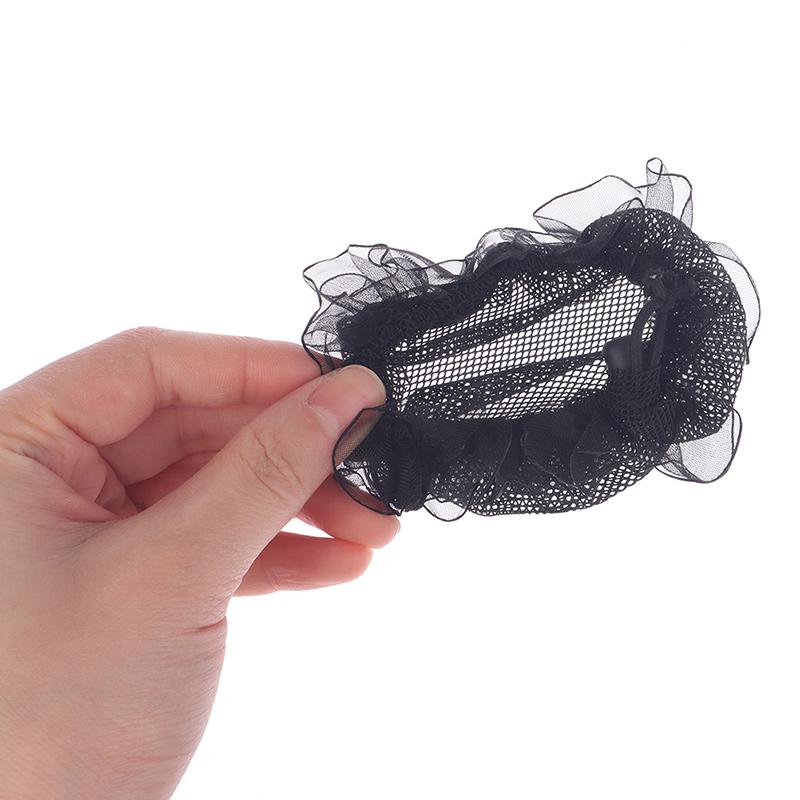 1Pc Hair Net Bun Cover Women Hair Net Ballet Dance Skating Crochet Headwear