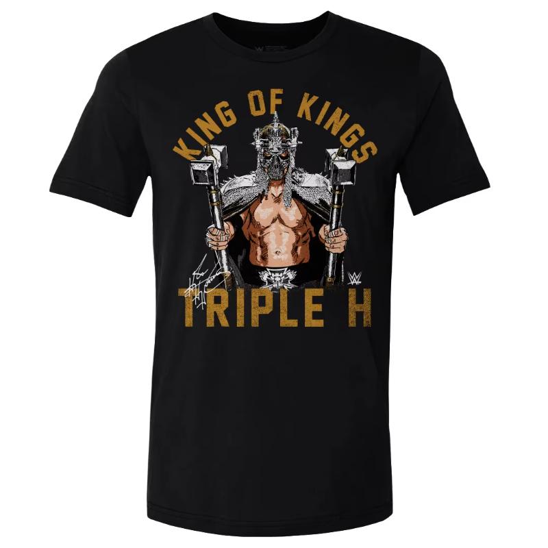 2025 Summer Hot Sale Men's 2D Printed Wrestler Triple H T-Shirt, Children's Street Sports Top, Street Sports Plus Size Top