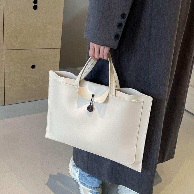 1pcs Women's Briefcase, Men's File Bag, Large Capacity Business Commuting Laptop Bag, Work Office Handbag