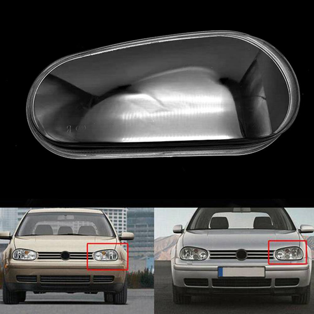 Car Clear Front Headlight Head Light Lamp Lenses Cover Dust Shell for Golf 4 MK4 1995-2005