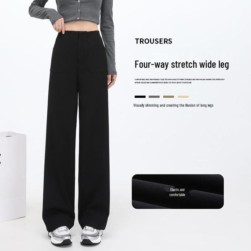 Women's High-Waisted Wide-Leg Trousers