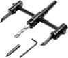 Adjustable Hole Saw 30–120 Mm, Wood Steel Chrome-vanadium Drill Bit for Drill – Depth 30 Mm
