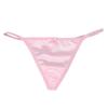 Underwear New Sexy Women Pearl Girls Bow Lingerie T-Back Panties Briefs Satin Women Thongs