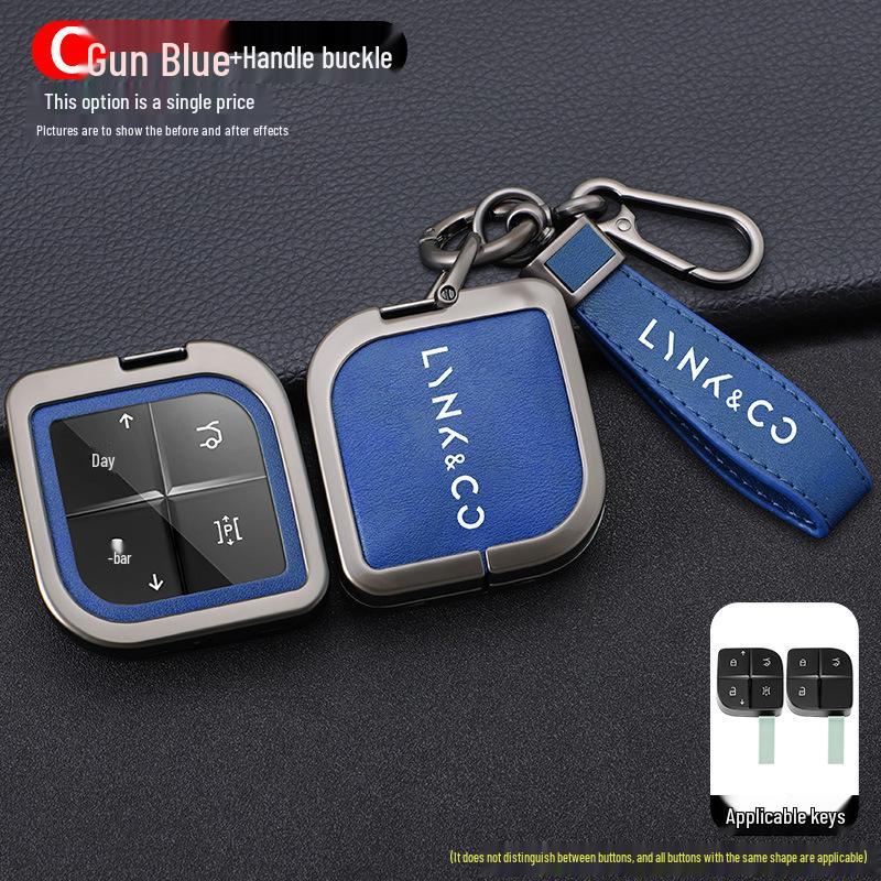 Lynk & Co 08 Schlüsselhülle 2023: Metall-Schnallen-Schutzhülle für 08EMP-Fernbedienung