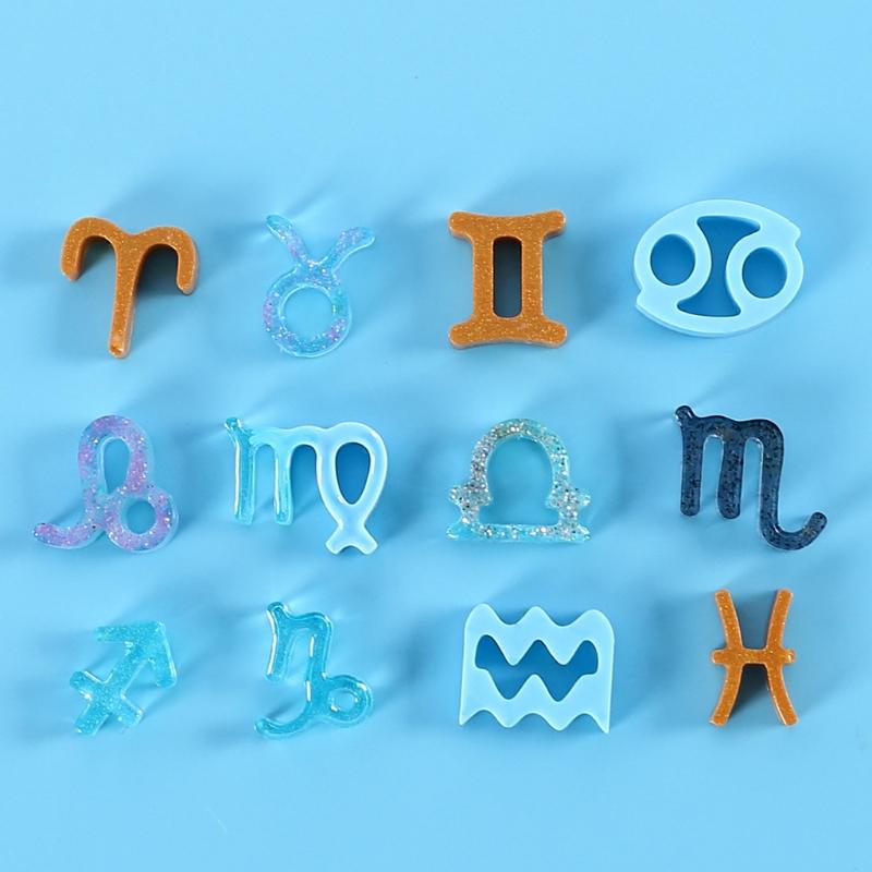 Handmade Resin Jewelry Making Molds Constellations Shape Silicone Pendant Molds Suitable for Necklaces and Earrings
