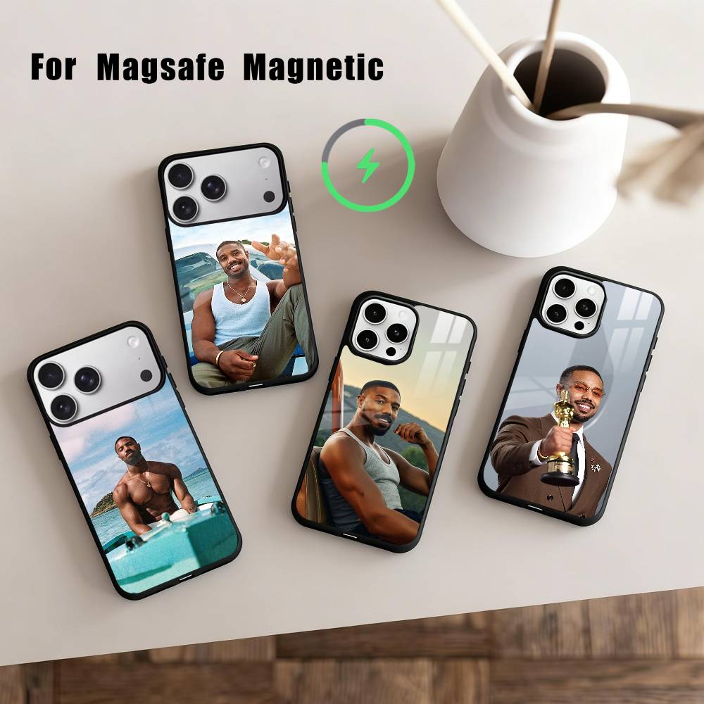 Oscar Actors M-Michael B. J-Jordan Phone Case For iPhone 17,16,15,14,13,12,Plus,Pro,Max for Magsafe Magnetic Wireless Charging