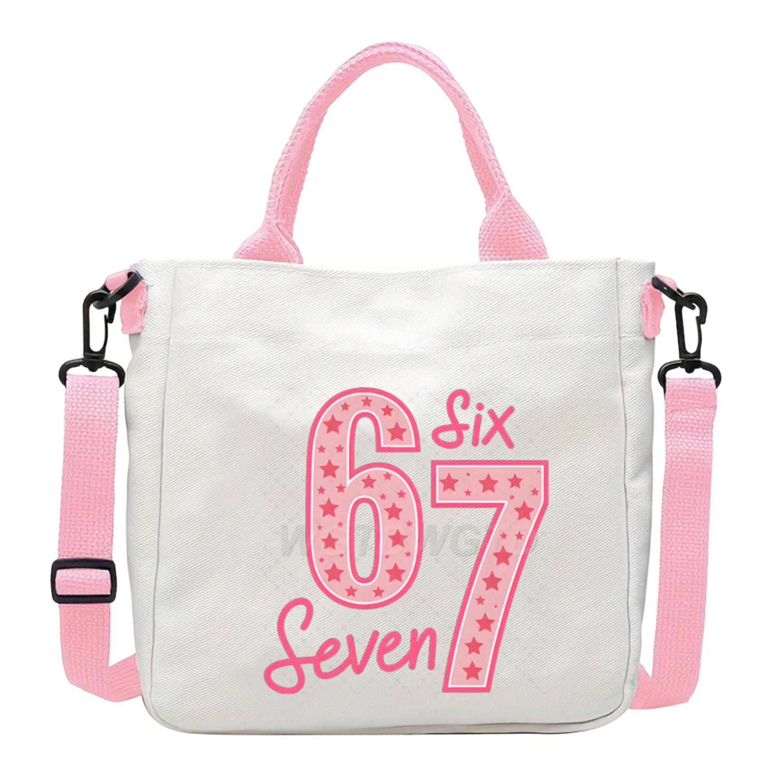 Модная холщовая сумка-тоут с принтом One Size