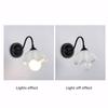 Flower Wall Kinquet, 220V E27 Buldless Night Light for Bedroom, Modern Creative Rustic Iron Lamp, Black