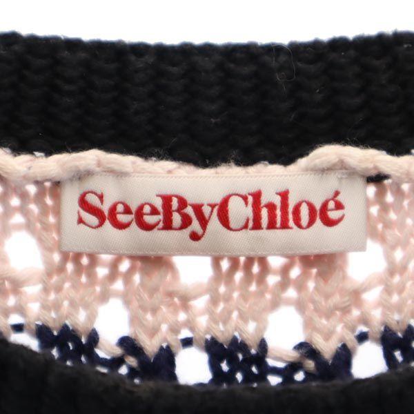 SEE BY CHLOE Design knitting Long sleeve Design knitting sweater knit Women Used