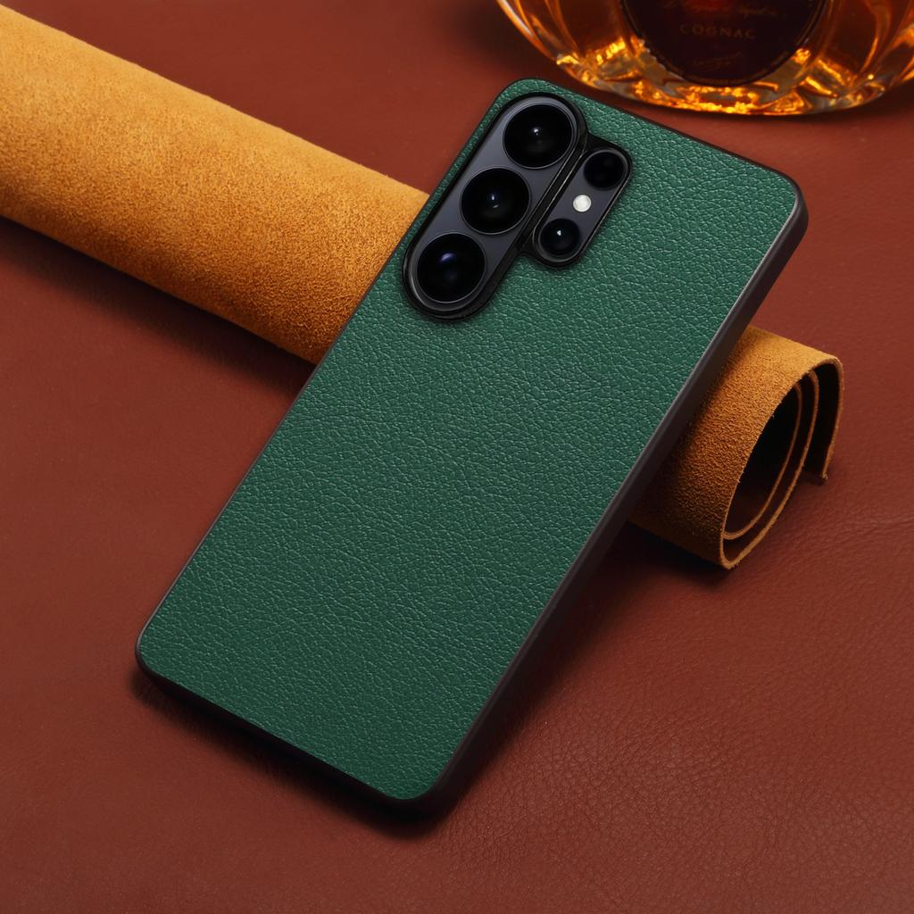 EUCAGR For Samsung Galaxy S26 Ultra PU Leather Phone Back Case Cover for Samsung Galaxy S26/S26 Plus Shockproof Bumper Coque