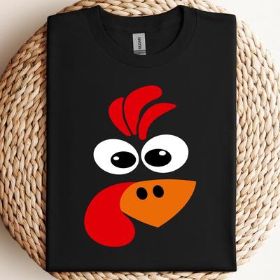 Cute Turkey Face Thanksgiving Shirt and Kids Tshirt | Matching Thanksgiving Shirt and Kids Tshirts