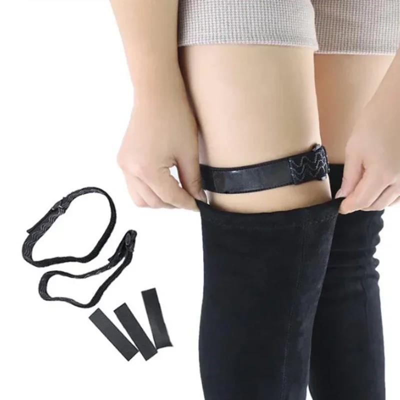 Woman Adjustable Adhesive Elastic Shoe Laces Lock Holding Loose Boot Belt Accessoires Tape Shoelaces Boots Anti-slip Belt Strap