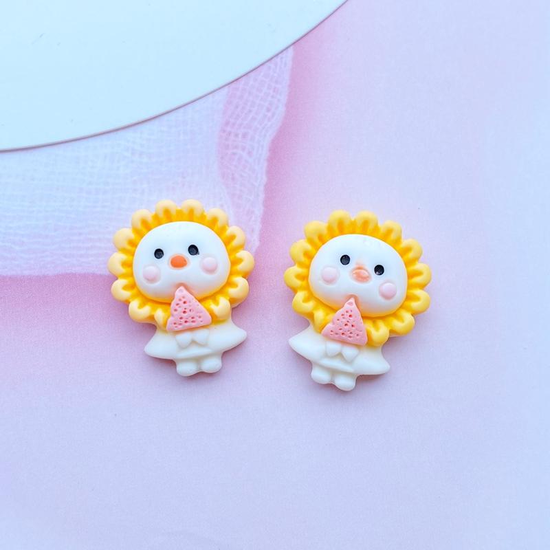 

10Pcs New Cute Mini Cake Biscuit Series Resin Figurine Crafts Flatback Cabochon Ornament Jewelry Making Hairwear Accessories
