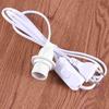 18M White Cable With E14 Socket EU Plug Push Button Switch Light Extender Fire Resistant Extension Cord For Outdoor Kitchen
