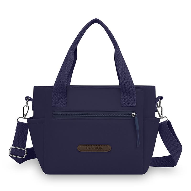 Nylon Shoulder Bag Women's Tote Bag Solid Color Portable Crossbody Bag