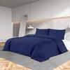 VidaXL Duvet Cover Set Navy Blue 240x220 Cm Cotton136144