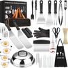 35-Piece Stainless Steel BBQ Tool Set - Outdoor Grill Spatula & Cooking Tools